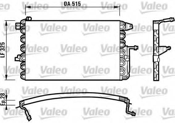 VALEO 816897 Конденсатор, кондиционер