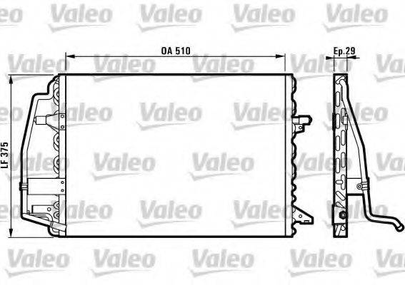 VALEO 816898 Конденсатор, кондиционер