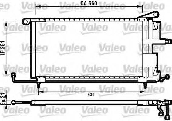 VALEO 816909 Конденсатор, кондиционер