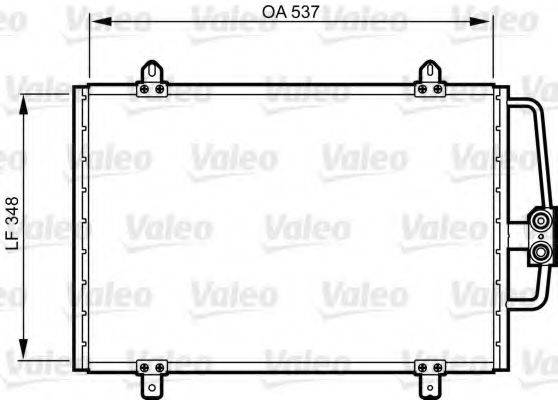 VALEO 816912 Конденсатор, кондиционер