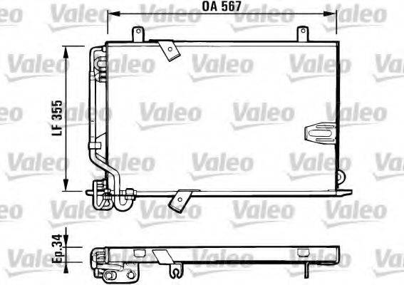 VALEO 816940 Конденсатор, кондиционер