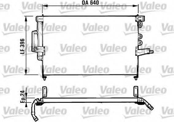 VALEO 816950 Конденсатор, кондиционер
