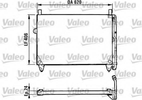 VALEO 816953 Конденсатор, кондиционер