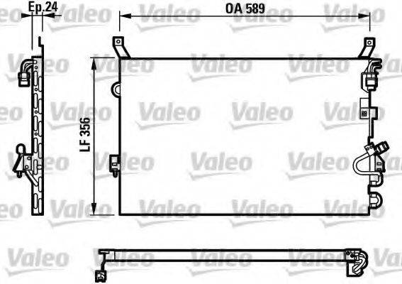 VALEO 816957 Конденсатор, кондиционер