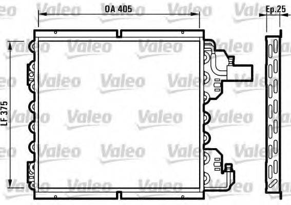 VALEO 816993 Конденсатор, кондиционер