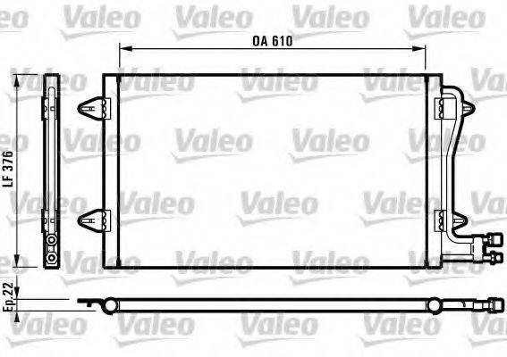 VALEO 816996 Конденсатор, кондиционер