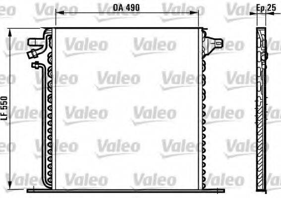 VALEO 817011 Конденсатор, кондиционер