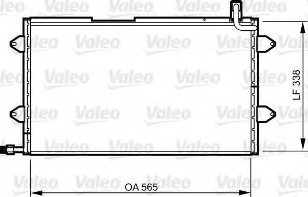 VALEO 817024 Конденсатор, кондиционер