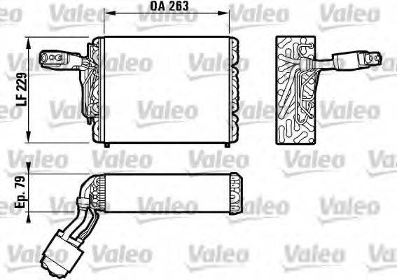 VALEO 817031 Испаритель, кондиционер