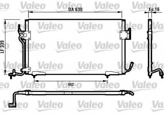 VALEO 817042 Конденсатор, кондиционер