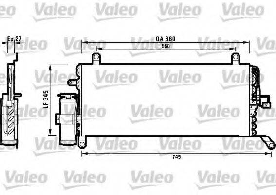 VALEO 817050 Конденсатор, кондиционер