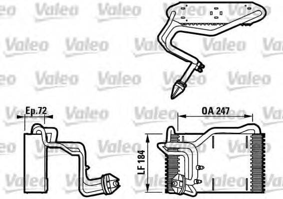 VALEO 817077 Испаритель, кондиционер