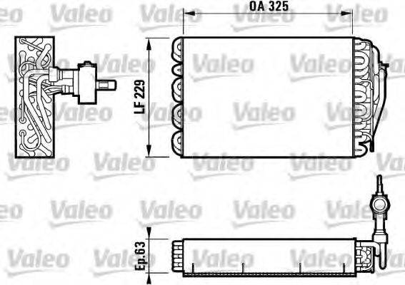 VALEO 817086 Испаритель, кондиционер