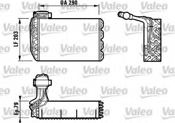 VALEO 817091 Испаритель, кондиционер