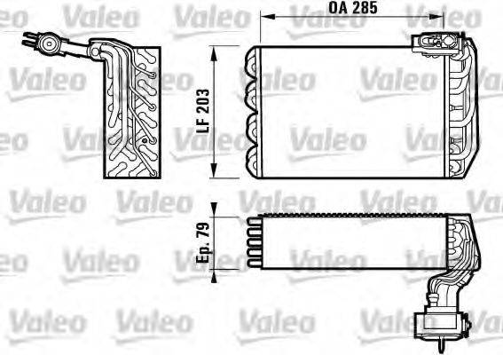 VALEO 817095 Испаритель, кондиционер