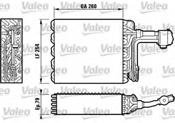 VALEO 817100 Испаритель, кондиционер