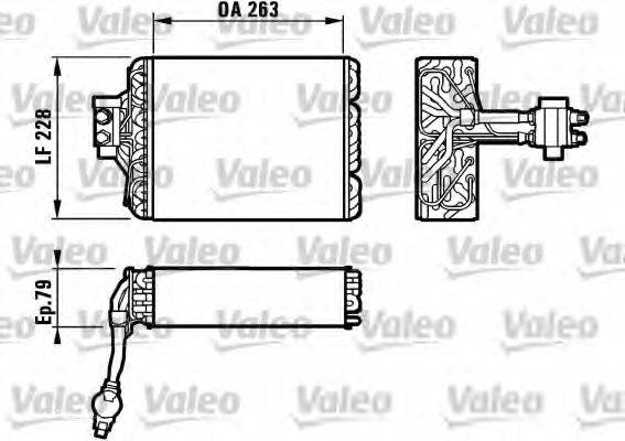 VALEO 817101 Испаритель, кондиционер