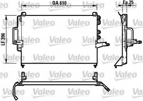 VALEO 817201 Конденсатор, кондиционер