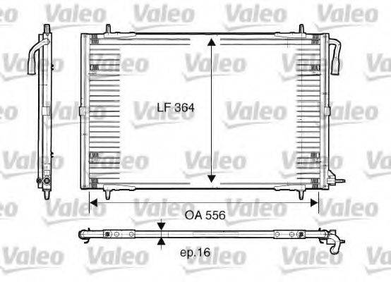 VALEO 817283 Конденсатор, кондиционер