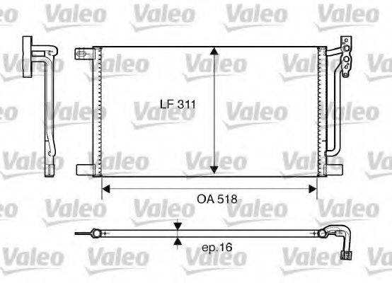 VALEO 817405 Конденсатор, кондиционер