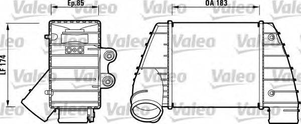 VALEO 817487 Интеркулер