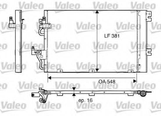 VALEO 817839 Конденсатор, кондиционер