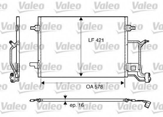 VALEO 817840 Конденсатор, кондиционер