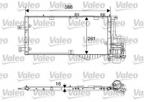 VALEO 817844 Конденсатор, кондиционер