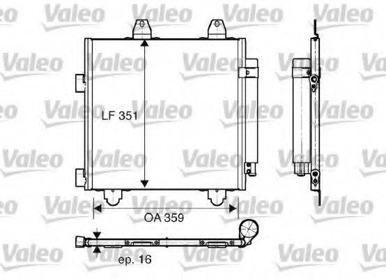 VALEO 818014 Конденсатор, кондиционер