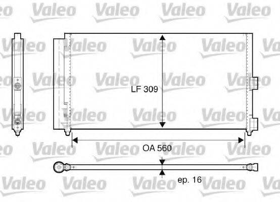 VALEO 818021 Конденсатор, кондиционер