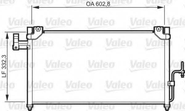 VALEO 818086 Конденсатор, кондиционер