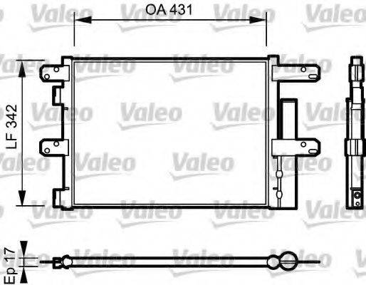 VALEO 818116 Конденсатор, кондиционер