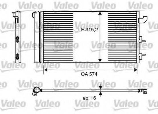 VALEO 818162 Конденсатор, кондиционер