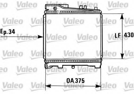 VALEO 819181 Радиатор, охлаждение двигателя