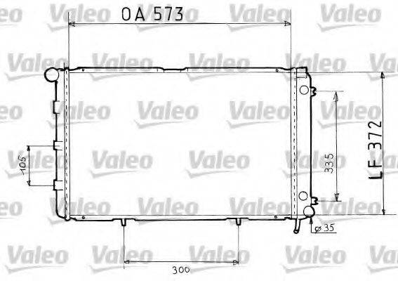 VALEO 819367 Радиатор, охлаждение двигателя