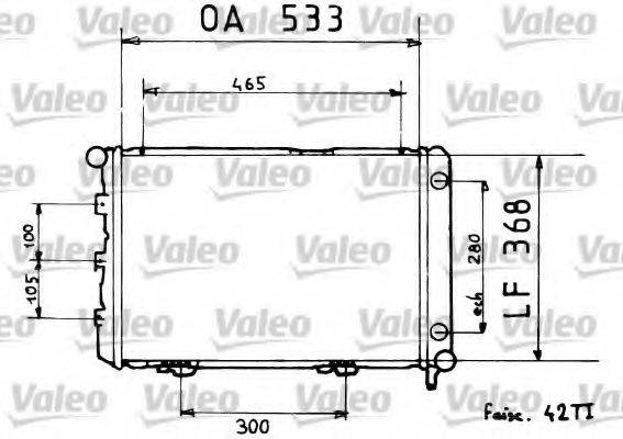 VALEO 819376 Радиатор, охлаждение двигателя