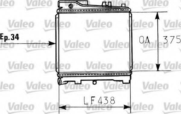 VALEO 819395 Радиатор, охлаждение двигателя