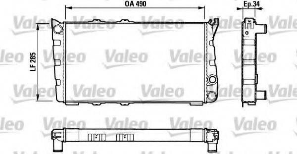 VALEO 883734 Радиатор, охлаждение двигателя