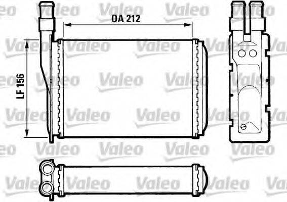 VALEO 883790 Теплообменник, отопление салона