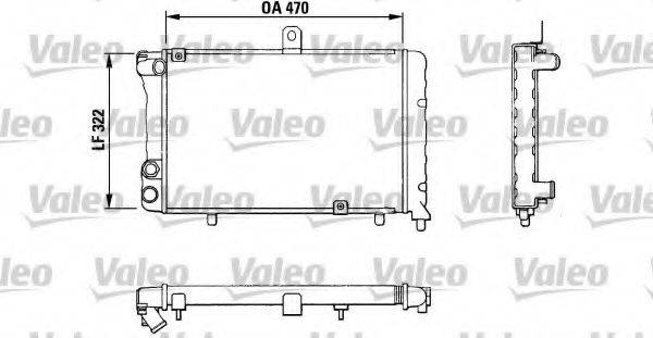 VALEO 883809 Радиатор, охлаждение двигателя