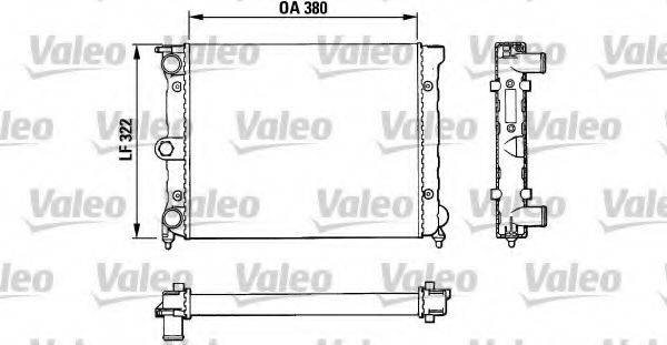 VALEO 883818 Радиатор, охлаждение двигателя