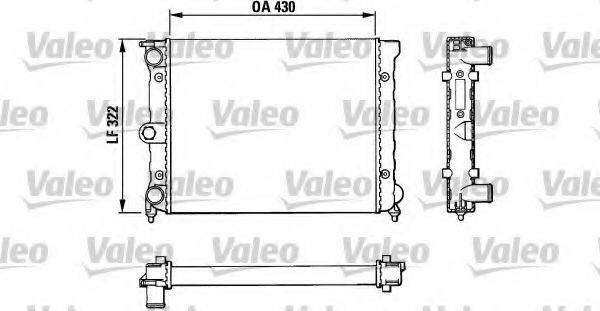 VALEO 883819 Радиатор, охлаждение двигателя