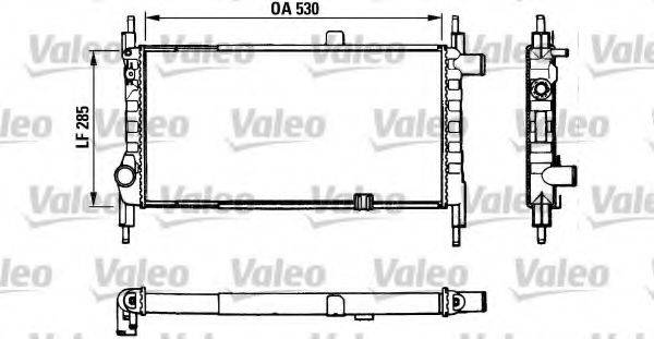 VALEO 883857 Радиатор, охлаждение двигателя