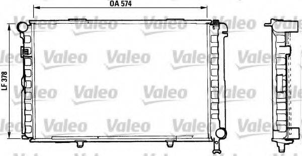 VALEO 883876 Радиатор, охлаждение двигателя