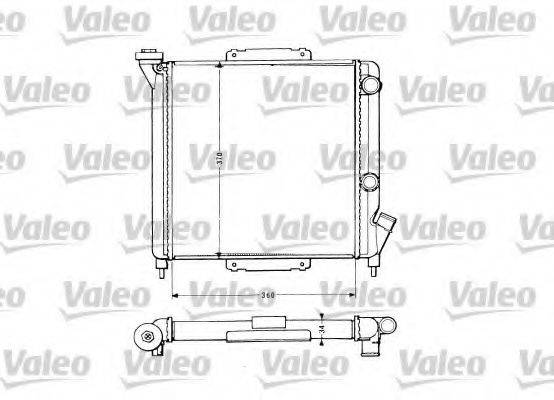 VALEO 883959 Радиатор, охлаждение двигателя