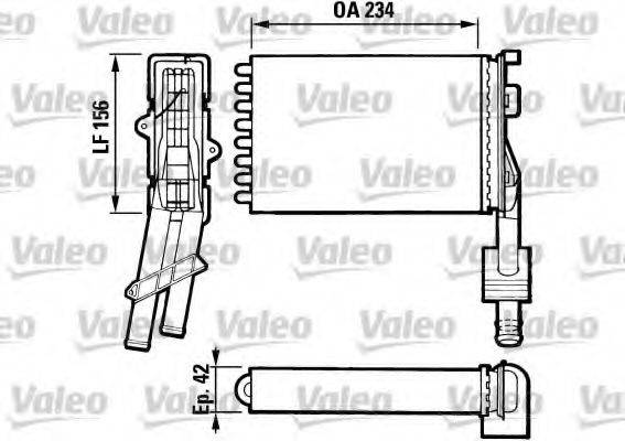 VALEO 883971 Теплообменник, отопление салона