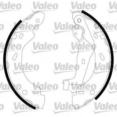 VALEO 554787 Комплект тормозных колодок