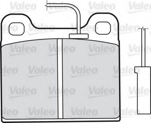 VALEO 598350 Комплект тормозных колодок, дисковый тормоз