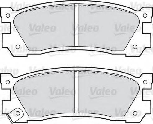 VALEO 551729 Комплект тормозных колодок, дисковый тормоз