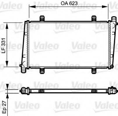 VALEO 732372 Радиатор, охлаждение двигателя